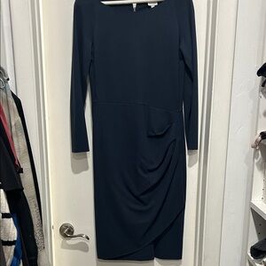 Armani Collezioni Dark Blue Long Sleeve Dress